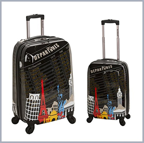 Rockland 2-Pc. Departure Polycarbonate Upright Luggage Set