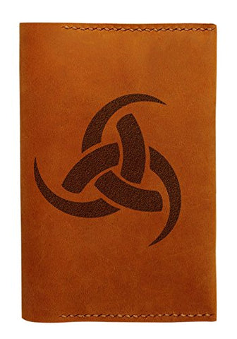 Odin Triple Horn Handmade Genuine Leather Passport Holder Case Hlt_01