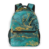 Multi leisure backpack,Marble Acrylic, travel sports School bag for adult youth College Students