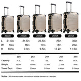 New Luggage by LANZZO Aluminum Travel Suitcase Magnesium Alloy with Spinner Wheels Hardshell TSA Lock Approved