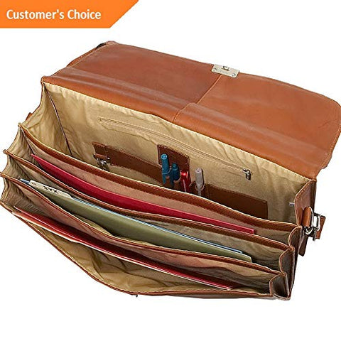 Sandover Piel Step-Down Portfolio 3 Colors Non-Wheeled Business Case NEW | Model LGGG - 8499 |