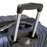 Traveler’S Choice Tasmania Polycarbonate Expandable 8-Wheel Spinner 3-Piece Luggage Set, Purple