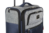 Sammy'S Soft Goods Co. Duluth Expandable 20" Suitcase, Navy/Grey