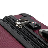 Chariot Monet 3-Piece Hardside Expandable Lightweight Spinner Luggage Set, Black