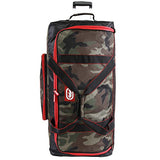 Ecko Unltd. Men's United 32" Large Rolling Duffel Bag, Camo/Red/Blue One Size