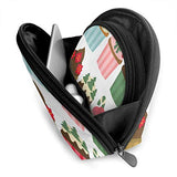 Pouch Zipper Toiletry Organizer Travel Makeup Clutch Bag Christmas Cupcakes Art Set Portable Bags
