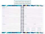 Vera Bradley Large 17 Month Daily Planner, August 2019 - December 2020, 8.75" x 7.25" with Stickers and Daily, Weekly, Monthly Views, Moonlight Garden