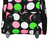 World Traveler 21-Inch Rolling Duffle Bag, New Multi Dot