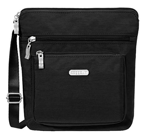 Baggallini Pocket Lightweight Crossbody Bag–Spacious, Water-Resistant Travel Purse With Rfid