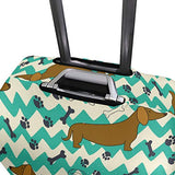 Luggage Cover Cartoon Dachshunds Suitcase Protector Travel Luggage 18-32 Inch