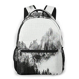 Multi leisure backpack,Castle Crags State Park Far Northern With Tre, travel sports School bag for adult youth College Students