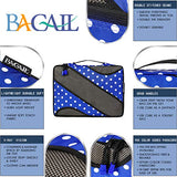 6 Set Packing Cubes,3 Various Sizes Travel Luggage Packing Organizers (Dot)