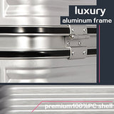 Coolife Luggage (24In) Aluminium Frame Suitcase Tsa Lock 100%Pc