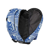 Stylish Vintage Japanese Waves Backpack- Lightweight School College Travel Bags, ChunBB 16" x 11.5" x 8"