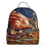 Backpack Thanksgiving Turkey Womens Laptop Backpacks School Hiking Travel Daypack