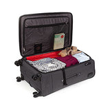 Cloe Checked Large 28 inch Luggage with 360º-spinner wheels in Black Color