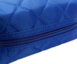 𝐊𝐢𝐧𝐠𝐬𝐥𝐞𝐲 Quilted Cosmetic Bag - Multi-Purpose Zipper makeup Bag Pouch - Cosmetic Bag Pouch Handy Organizer - Cosmetic Bag Organizer Pouch for Travel with Zipper, Blue - Lot of 2