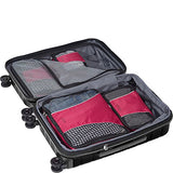 eBags Small/Medium Packing Cubes for Travel - Organizers - 4pc Set - (Black)