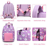 Backpack for Little Girls,VASCHY Cute Lightweight Water Resistant Preschool Backpack for Kindergarten Bookbag Unicorn