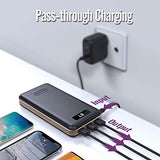 Portable Charger 30000mAh imuto Power Bank X6 USB External Battery Pack Android Cell Phone 3-Port 3.4A Output Fast Charging Compatible with iPhone 12 Pro Max, 11, Samsung S10, iPad, Nintendo Switch