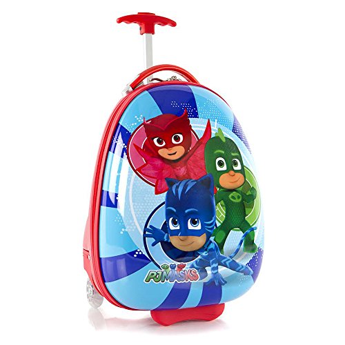 Fast Forward PJ Mask Suitcase for Kids, Kids Luggage for Toddlers