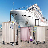 Landisun Cruise Tags Luggage Tag ID Holds with Zip Seal & Steel Loops Thick PVC Bag of 8 Pack.