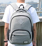 2-FNS Classical Oxford Laptop Backpack for School, Boys Girls Bookbags for High School College with