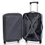 Travelers Club Madison Hardside Expandable Luggage with Cup/Phone Holder, Cobalt Blue, 2-Piece Set (20/28)