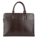 Banuce Genuine Leather Briefcase for Men Business Slim Laptop Attach Case Tote Menssenger Bag