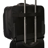 Heritage Polyester Wheeled Business Case Briefcase, Black, One Size