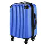 Goplus New Globalway 20" Expandable Abs Carry On Luggage Travel Bag Trolley Suitcase (Navy)