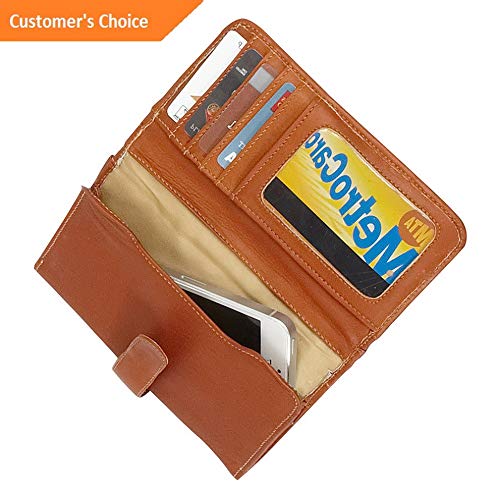 Sandover Piel Card Case Phone Wristlet 4 Colors Womens Wallet NEW | Model LGGG - 7060 |
