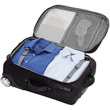 AmazonBasics Expandable Softside Carry-On Luggage Suitcase With TSA Lock And Wheels - 24 Inch, Black