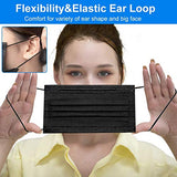 Black Disposable Face Masks, Face Mask of 50 Pack Disposable Mask
