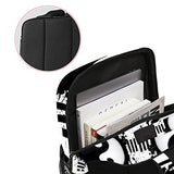 LORVIES Black and White Yin Yang School Bag for Student Bookbag Women Travel Backpack Casual Daypack Travel Hiking Camping