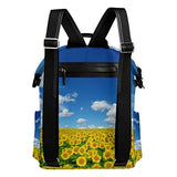 Colourlife Sunflower In The Field Stylish Casual Shoulder Backpacks Laptop School Bags Travel