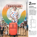 Coolife Luggage Expandable Suitcase Spinner Softshell Tsa Lock (M(24In), Black)