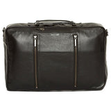 Hook And Albert Leather 3-Way Carryall, Black (Black)
