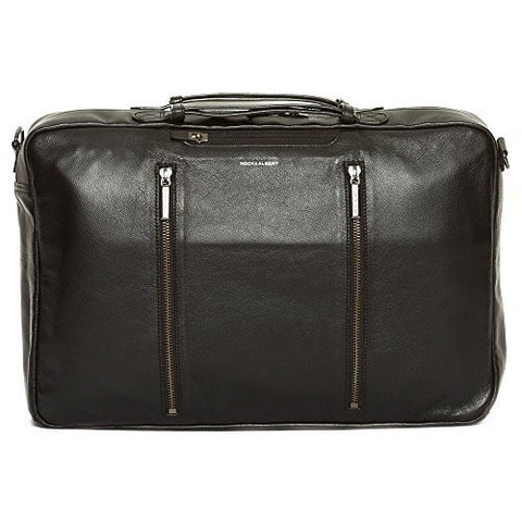 Hook And Albert Leather 3-Way Carryall, Black (Black)