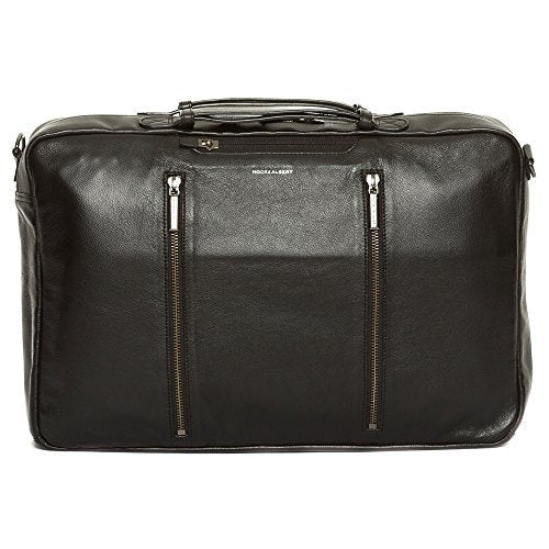 Hook And Albert Leather 3-Way Carryall, Black (Black)