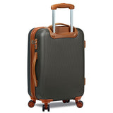 Dejuno Legion Hardside Spinner TSA Combination Lock Carry-on Suitcase-Charcoal