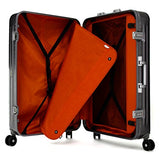Enkloze Blade X Aluminum Suitcase - 4 Wheel Spinner 100% Aluminum TSA Approved (Medium - 25",