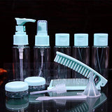 Tsa Approved Travel Toiletry Bottles/Containers Kit (LEAKPROOF BPA FREE) Travel Accessories - 12 Pieces/Clear Case