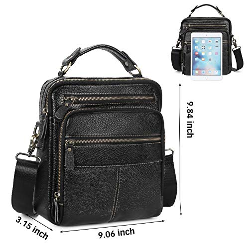  BAIGIO Men's Messenger Bag Crossbody Shoulder Bags Travel Bag  Man Purse Mens Bag Casual Sling Pack Handbag for Work Business (Black-2) :  Clothing, Shoes & Jewelry
