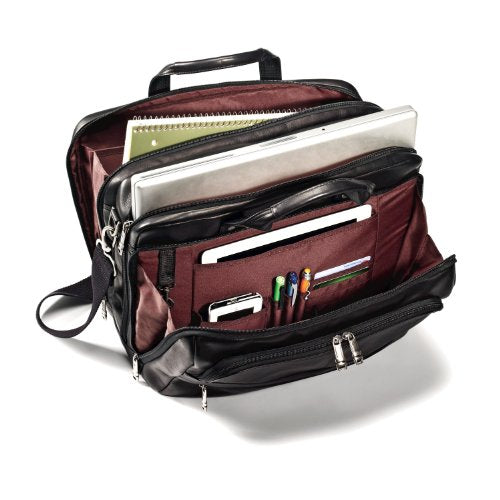 Shop Samsonite Vachetta Leather Pocket Busi โ Luggage Factory