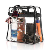 Nfl & Pga Compliant Clear Stadium Security Zippered Shoulder Bag Travel & Gym Tote By Bags For Less
