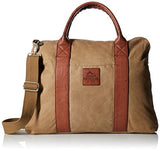 Buxton Men's Expedition Ii Huntington Canvas Laptop Briefcase, Tan
