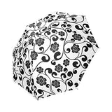 Umbrella, Folding - Fast Drying, Easy Carry Light-Weight Small Gift Choice,8 Ribs,Flowers,43.4 x