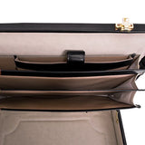 McKlein, V Series, DALEY, Top Grain Cowhide Leather, Leather 3.5" Attaché Briefcase, Black (80435)