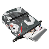 Colourlife Alaskan Malamute With Snow Stylish Casual Shoulder Backpacks Laptop School Bags Travel